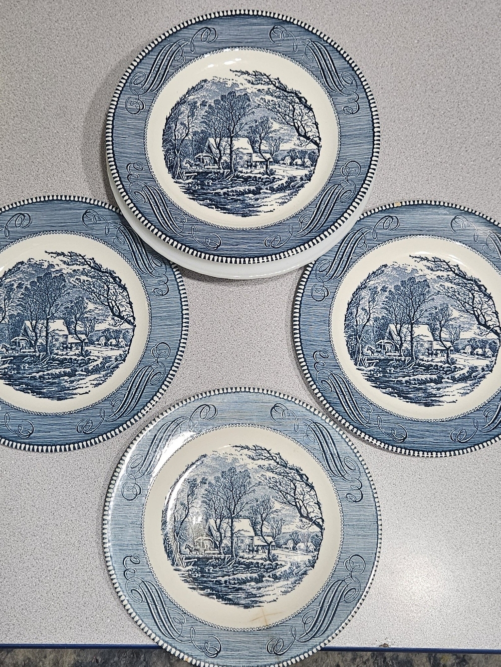 Currier & Ives Dinner Plates 4